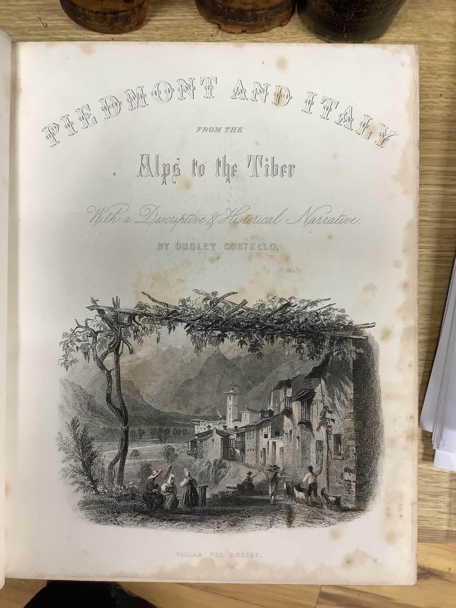 Lewis’ Dictionary of Scotland Atlas Supplementary edition, Piedmont and Italy, in two volumes, and other four historical reference books